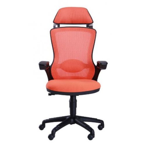 Кресло руководителя AMF Boomer Пластик черный/сетка оранжевая