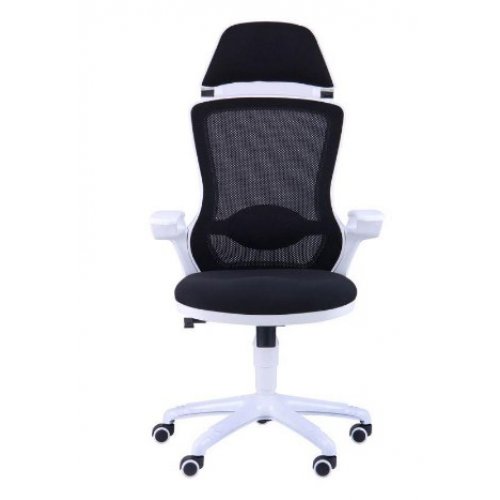 Кресло руководителя AMF Boomer Пластик белый/сетка черная