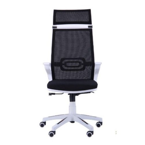 Кресло руководителя AMF Tesla Пластик белый/сетка черная