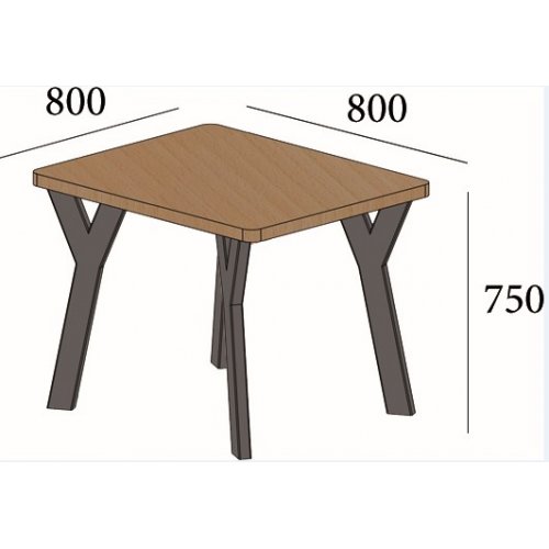 Стол Уно 4 ноги 6х6