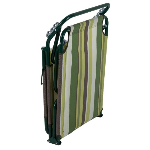 Раскладушка Диагональ 22 мм текстилен зеленая полоса