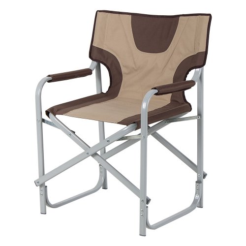 Алюминиевый стул Режиссер 30х15 мм Майка коричнево-бежевый