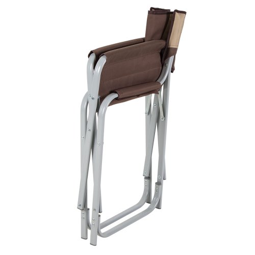 Алюминиевый стул Режиссер 30х15 мм Майка коричнево-бежевый
