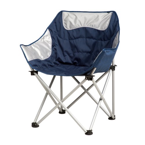 Кресло Ракушка 19 мм серо-синее