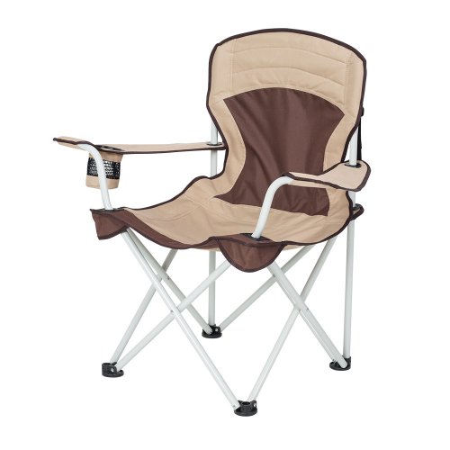 Алюминиевое кресло Берег 19 мм коричневый-бежевое
